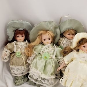 Small Porcelain Collectible Dolls